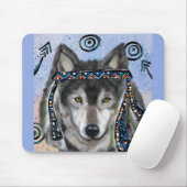 Wolf-Kunst Mousepad (Mit Mouse)