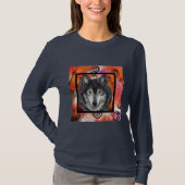 Wolf-Kunst T-Shirt (Vorderseite)