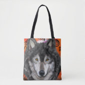 Wolf Kunst Tasche (Vorderseite)