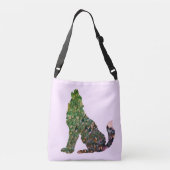 Wolf-Kunst-Tasche Tragetaschen Mit Langen Trägern (Rückseite)