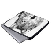 Wolf-Laptop-Hülse Laptopschutzhülle (Vorne Knopf)