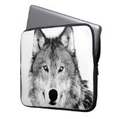 Wolf-Laptop-Hülse Laptopschutzhülle (Vorderseite Links)