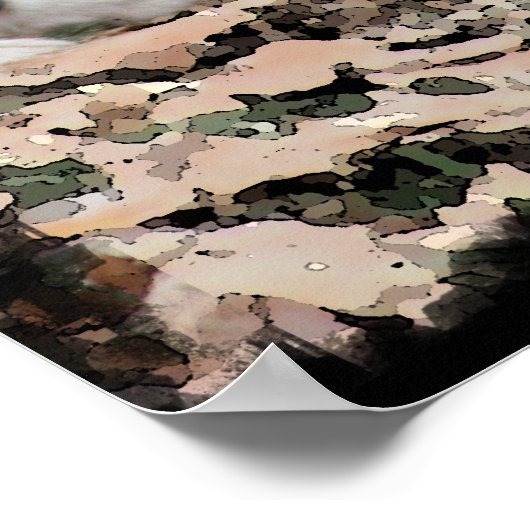 WOLF LATIN QUOTE TERRENE POSTER (Ecke)