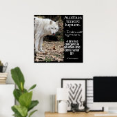 WOLF LATIN QUOTE TERRENE POSTER (Heimbüro)