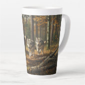 Wolf Latte Tasse Stil 1 (Rechte Ecke)