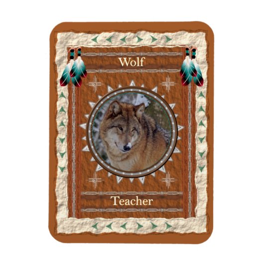 Wolf - Lehrer - Vinyl Flexi Magnet (Vertikal)