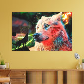 Wolf Leinwanddruck (Insitu (Wohnzimmer))