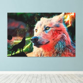 Wolf Leinwanddruck (Insitu (Holzboden))