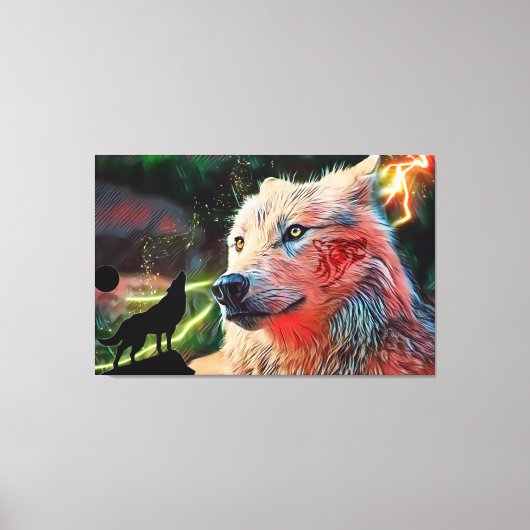 Wolf Leinwanddruck (Vorderseite)