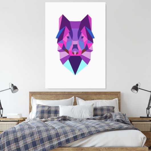 Wolf Leinwanddruck (Insitu (Schlafzimmer))