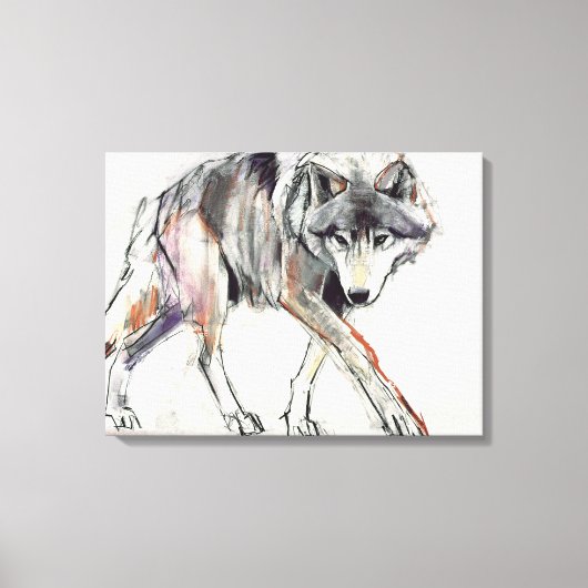 Wolf Leinwanddruck (Vorderseite)