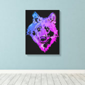 Wolf Leinwanddruck (Insitu (Holzboden))