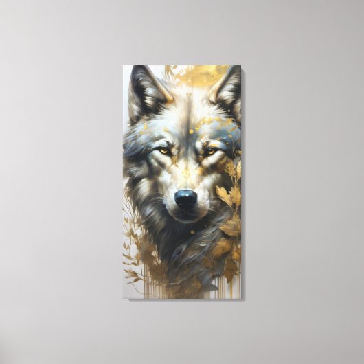 Wolf Leinwanddruck (Vorderseite)