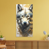 Wolf Leinwanddruck (Insitu (Wohnzimmer))