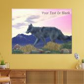 Wolf Leinwanddruck (Insitu (Wohnzimmer))