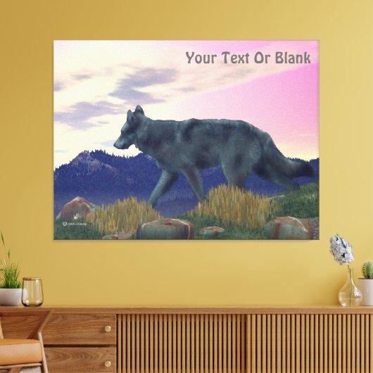 Wolf Leinwanddruck (Insitu (Wohnzimmer))