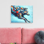 Wolf Leinwanddruck (Insitu (Wohnzimmer))