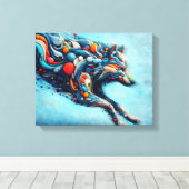 Wolf Leinwanddruck (Insitu (Holzboden))