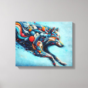 Wolf Leinwanddruck