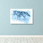 Wolf Leinwanddruck (Insitu (Holzboden))