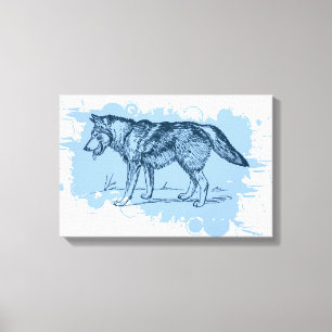 Wolf Leinwanddruck