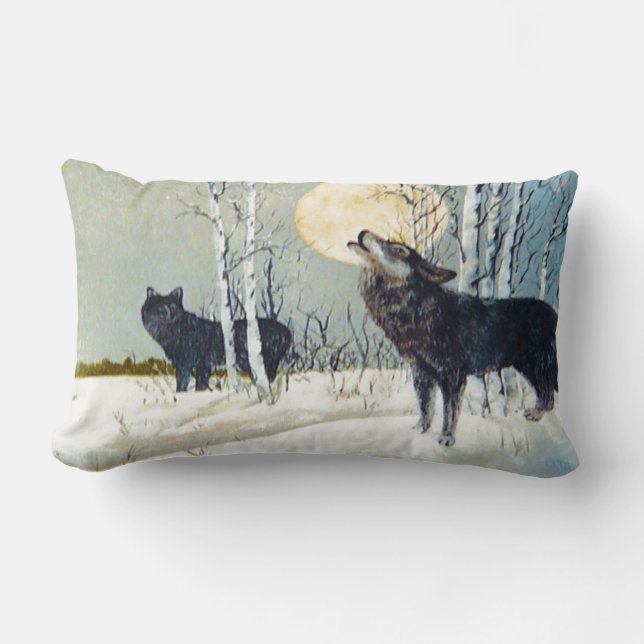 Wolf Lendenkissen (Vorderseite)