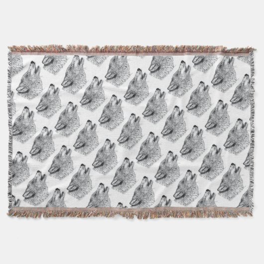 Wolf Liebe Decke (Vorderseite)