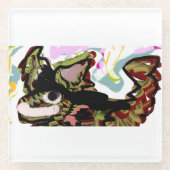 Wolf Liebe Glasuntersetzer (Vorderseite)