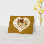 Wolf Liebe Karte (Gelbe Blume)