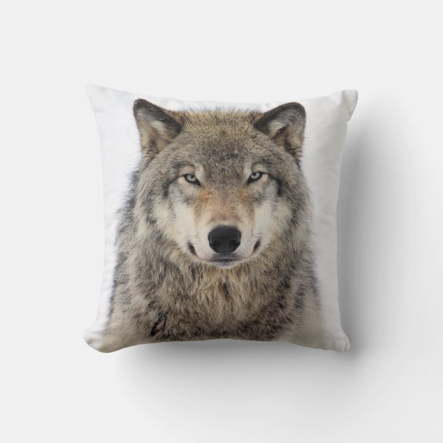 Wolf-Liebe Kissen (Vorderseite)