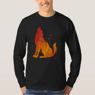 Wolf Liebe Wolves Tribal Tattoo Wolf Design T-Shirt