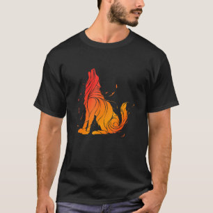 Wolf Liebe Wolves Tribal Tattoo Wolf Design T-Shirt