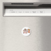 Wolf liebenswerter Herbst Magnet (In Situ (Geschirrspüler))