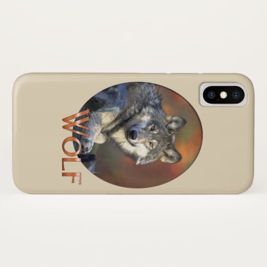 Wolf Liebhaber Kunst Case-Mate iPhone Hülle (Rückseite (Horizontal))