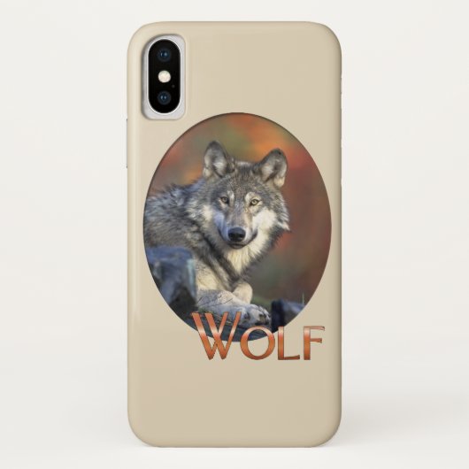 Wolf Liebhaber Kunst Case-Mate iPhone Hülle (Rückseite)