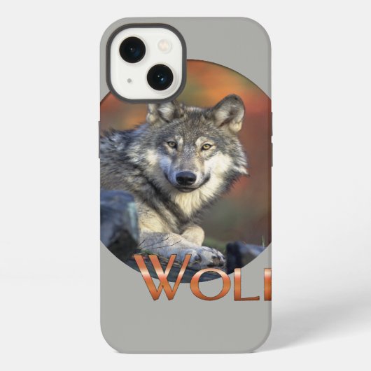 Wolf Liebhaber Kunst iPhone Hülle (Rückseite)