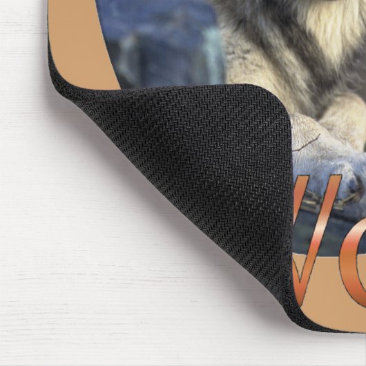 Wolf Liebhaber Kunst Mousepad (Ecke)