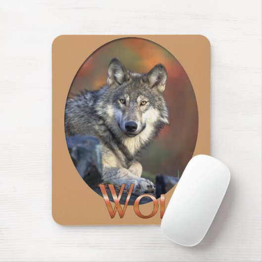 Wolf Liebhaber Kunst Mousepad (Mit Mouse)