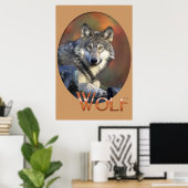 Wolf Liebhaber Kunst Poster (Heimbüro)