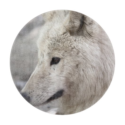 Wolf Liebhaber Kunst Schneidebrett (Vorderseite)