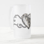 Wolf-Liebhaber Mattglas Bierglas (Vorderseite Links)