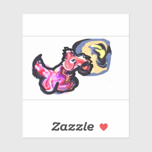 Wolf light moon aufkleber (Blatt)