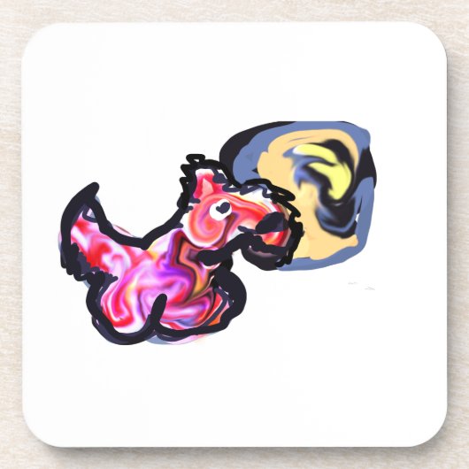 Wolf light moon getränkeuntersetzer (Vorderseite)