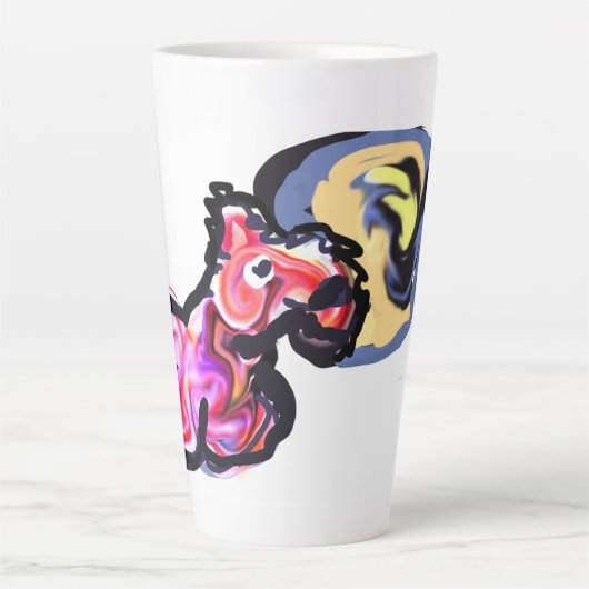 Wolf light moon milchtasse (Vorderseite)