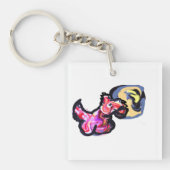 Wolf light moon  schlüsselanhänger (Vorderseite)