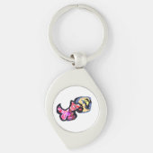 Wolf light moon  schlüsselanhänger (Vorderseite)