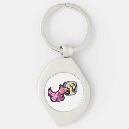 Wolf light moon  schlüsselanhänger