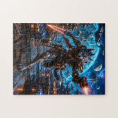 Wolf-Like Alien Pirate — Running Assault Puzzle (Horizontal)