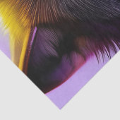 Wolf Lila Seidenpapier (Detail)