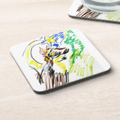 Wolf-Linie Herbst Getränkeuntersetzer (Linke Seite)